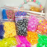 1800pcs Rubber Loom Bands DIY Toys For Children Set Kid Lacing Bracelet Silicone